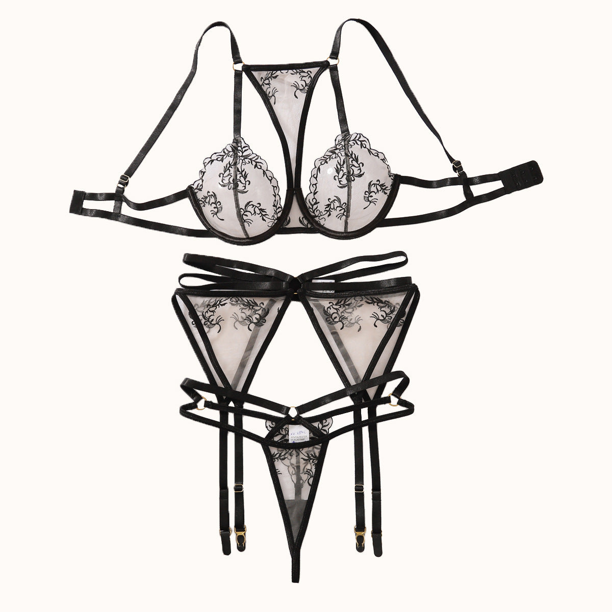 Lead Me On Bra & Garter Set