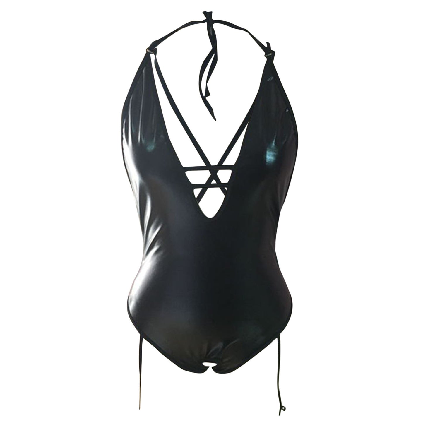 All The Right Curves Leather Bodysuit