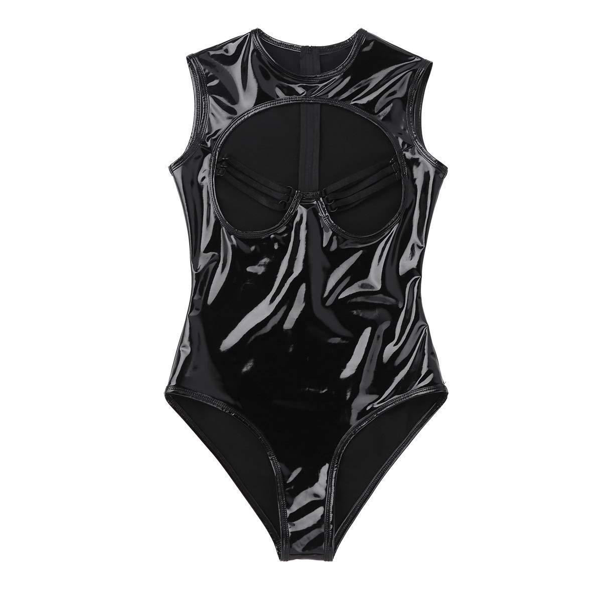 Patent Leather Teddy Bodysuit