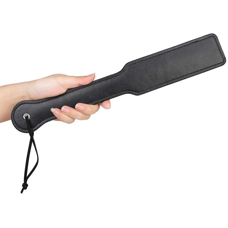 Square Strip Rivet Leather Whip