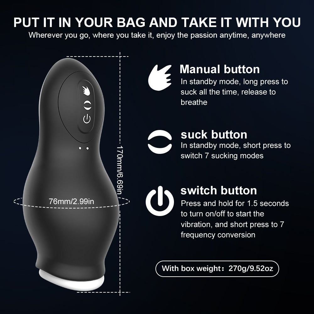 Dragon Suction Trainer Sucking Vibration Cup