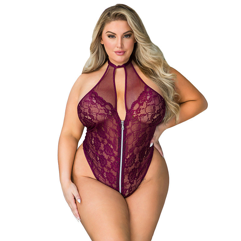All Zipped Down Teddy Bodysuit