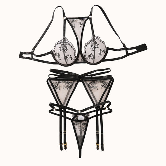 Lead Me On Bra & Garter Set