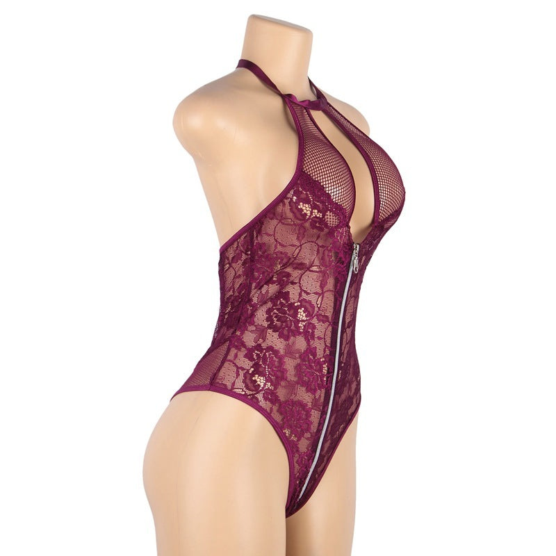 All Zipped Down Teddy Bodysuit