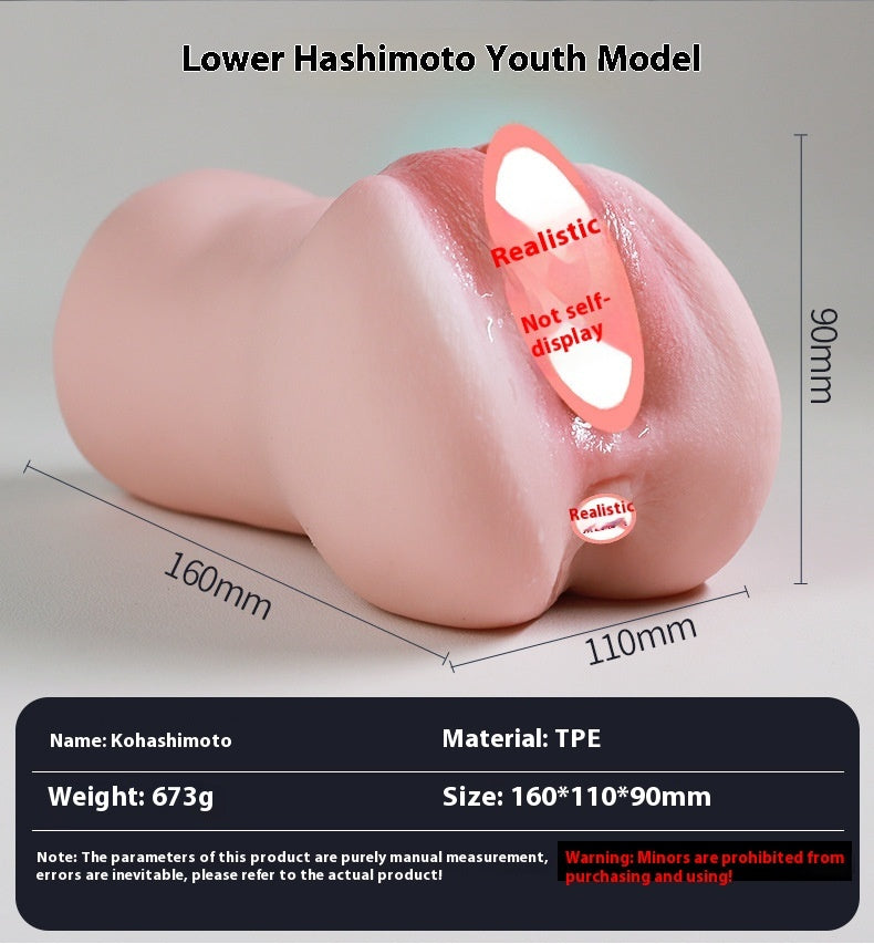 Men's Silicone Vagina & Anus Masturbator