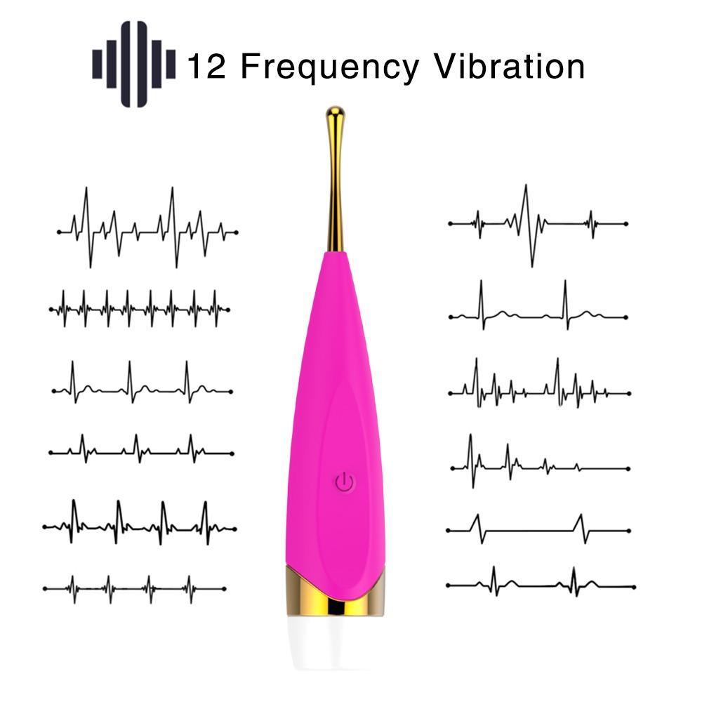 Rechargeable High Frequency 2 Silicone Heads Vibrator