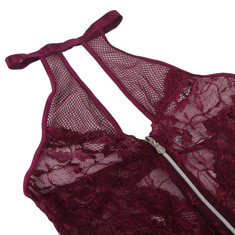 All Zipped Down Teddy Bodysuit