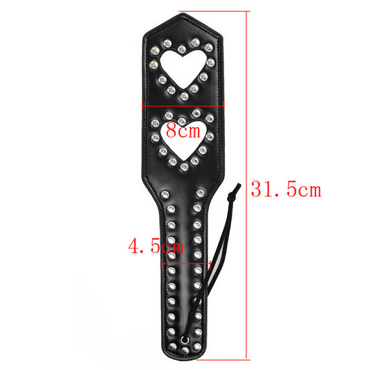 Double Peach Heart Hand Leather Pat