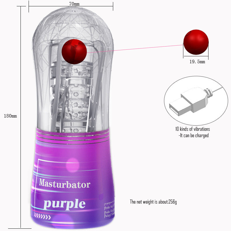 Men's Simple Rechargeable Variable Frequency Masturbator