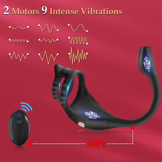 Men's Automatic Cock Ring Anal Massager