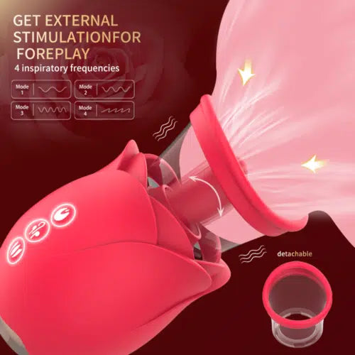 Roselux ™Pleasure Air Suction Licking Vibrator