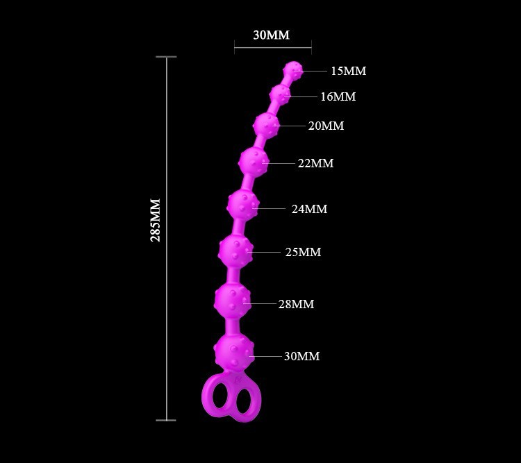 Pretty Love Parker Pull Silicone Anal Beads