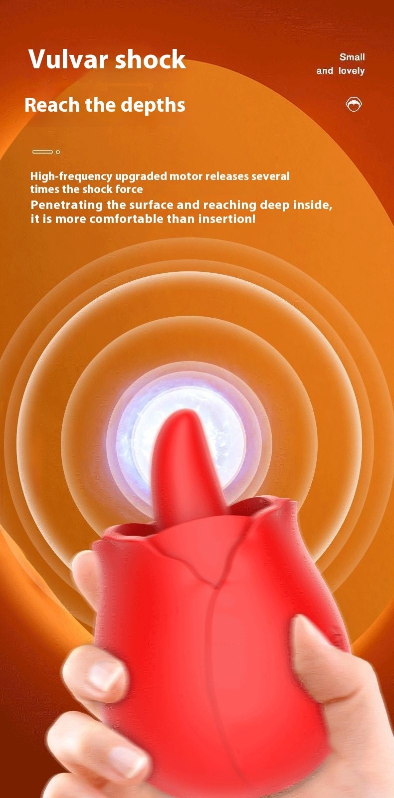 Roselux ™Pleasure Air Suction Licking Vibrator