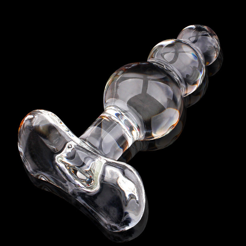 Pagoda Crystal Glass Butt Plug