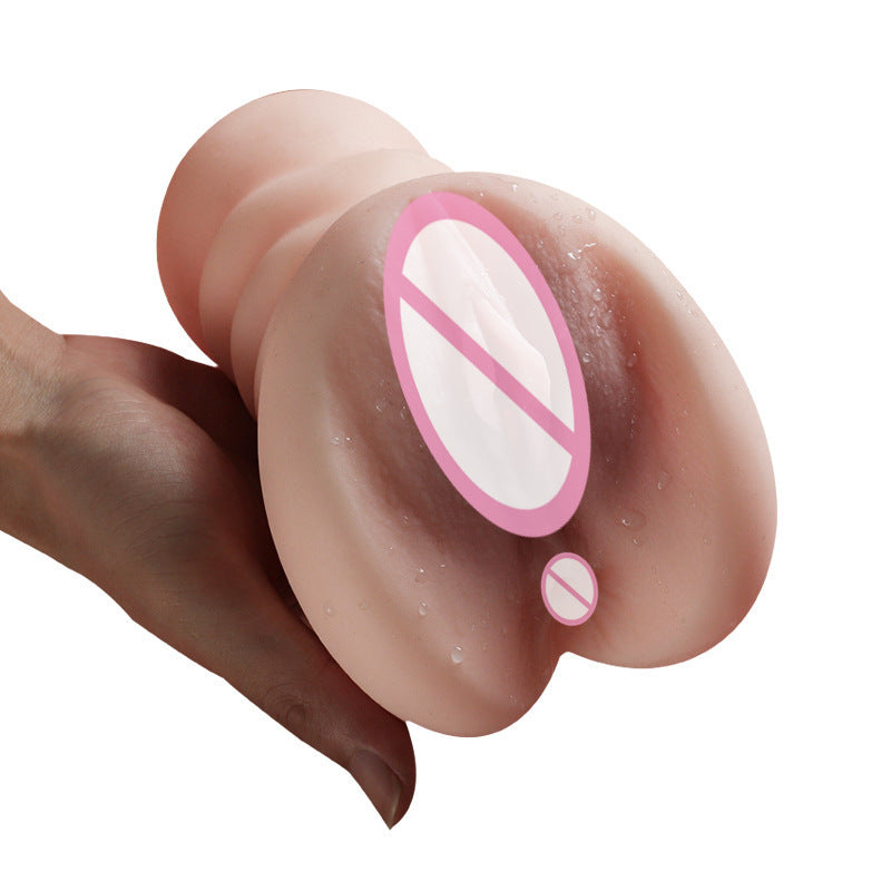 Male Double Point Channel Pussy Anal Sex Masturbator