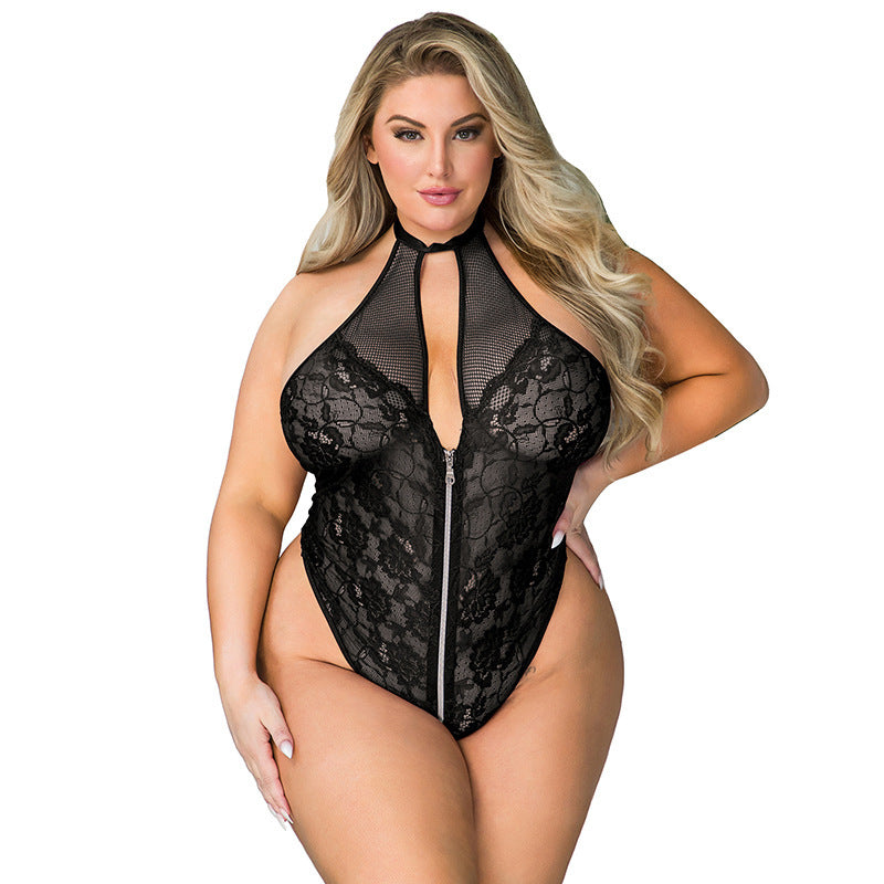 All Zipped Down Teddy Bodysuit