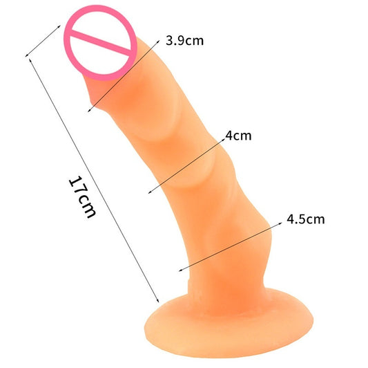 Ribbed Pleasure Silicone Dildo