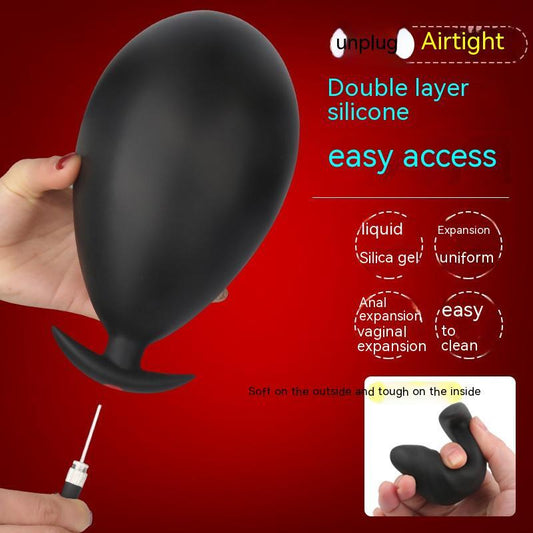 Inflatable Liquid Silicone Anal Plug