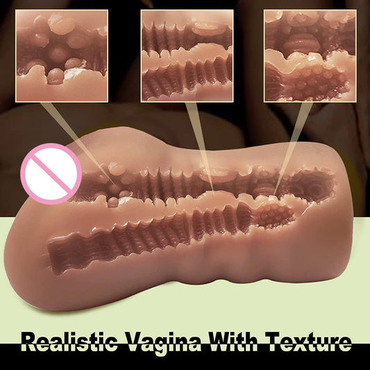 Men's Silicone Vagina & Anus Masturbator