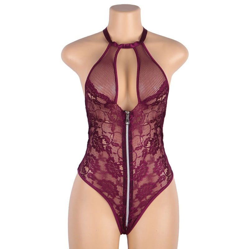 All Zipped Down Teddy Bodysuit