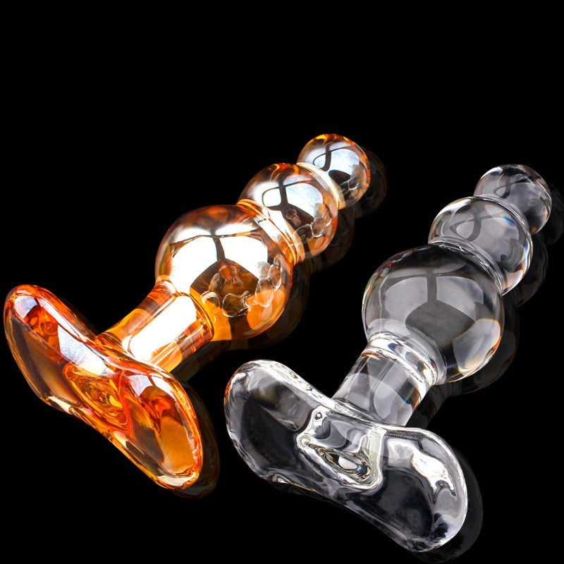 Pagoda Crystal Glass Butt Plug