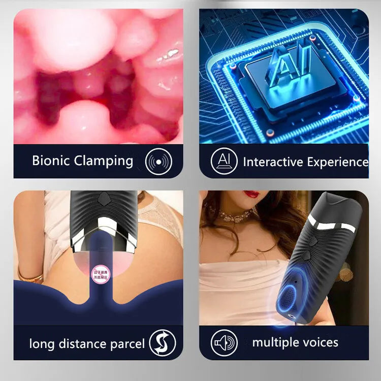 Hands-Free Intelligent Black Hole Masturbation Bottle